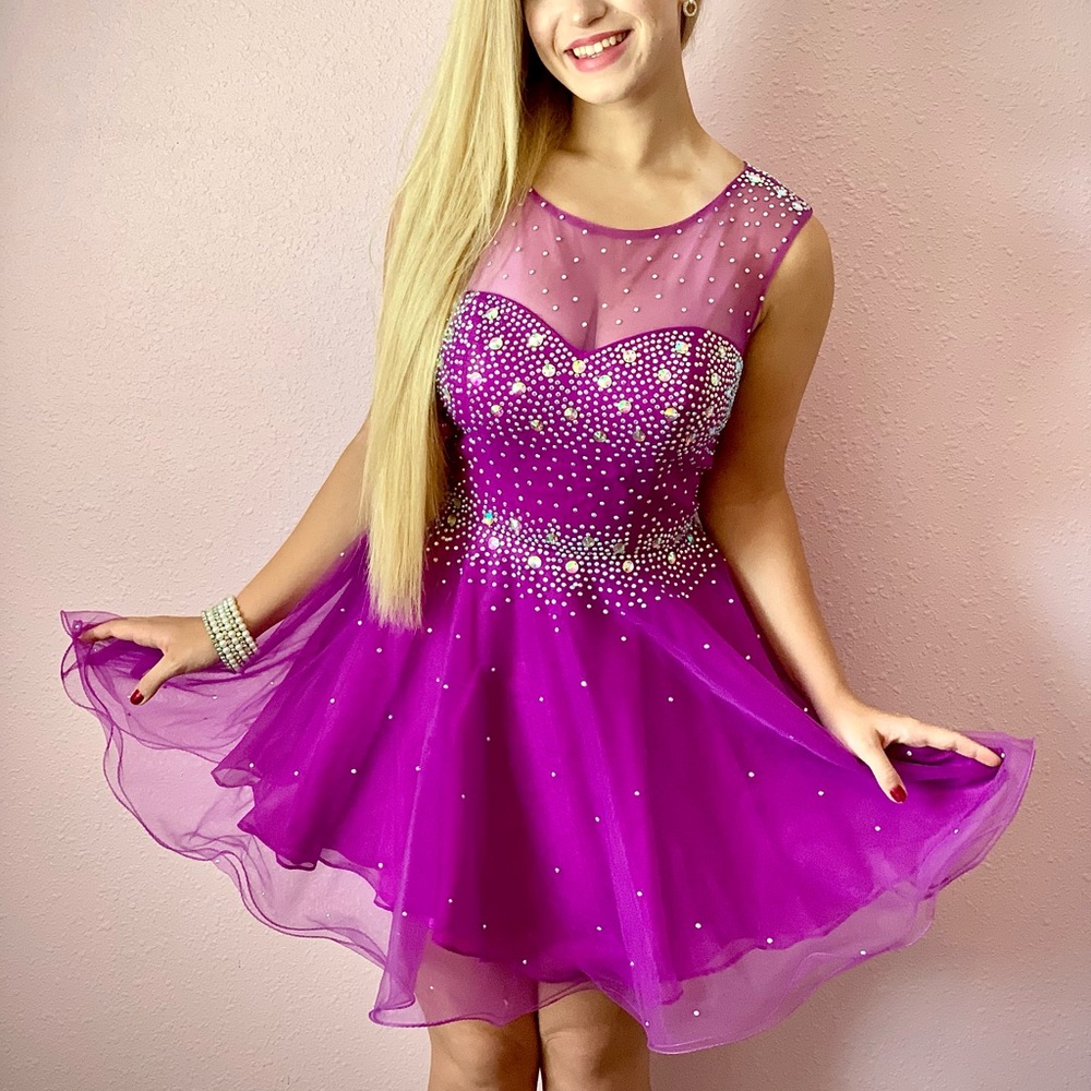 Purple Homecoming Dress